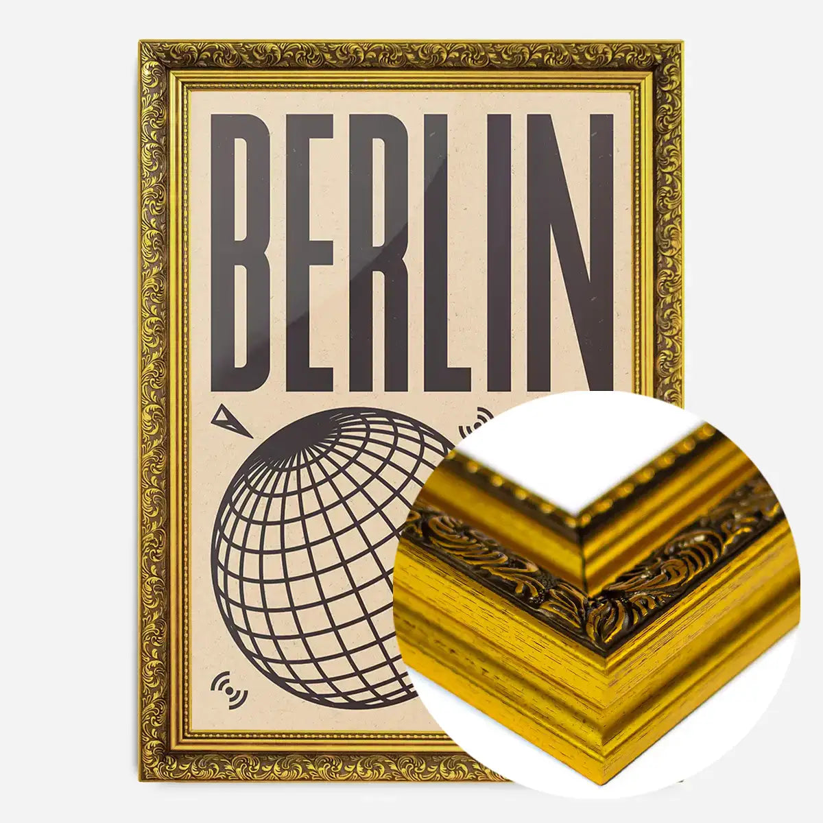 Berlin Abstract Style Music Type Print