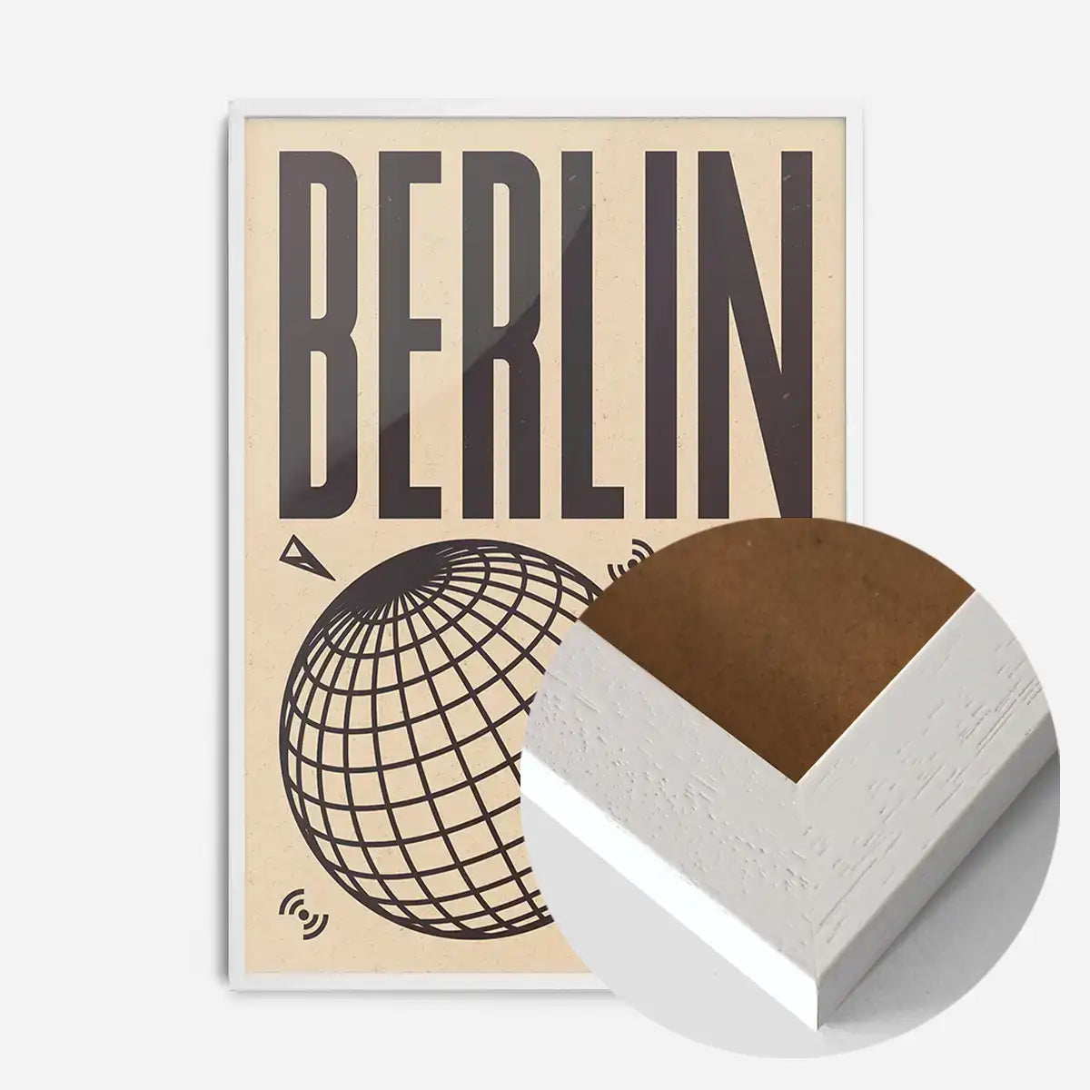 Berlin Abstract Style Music Type Print