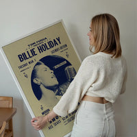Billie Holiday Jazz Concert Poster Print