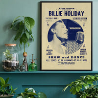 Billie Holiday Jazz Concert Poster Print