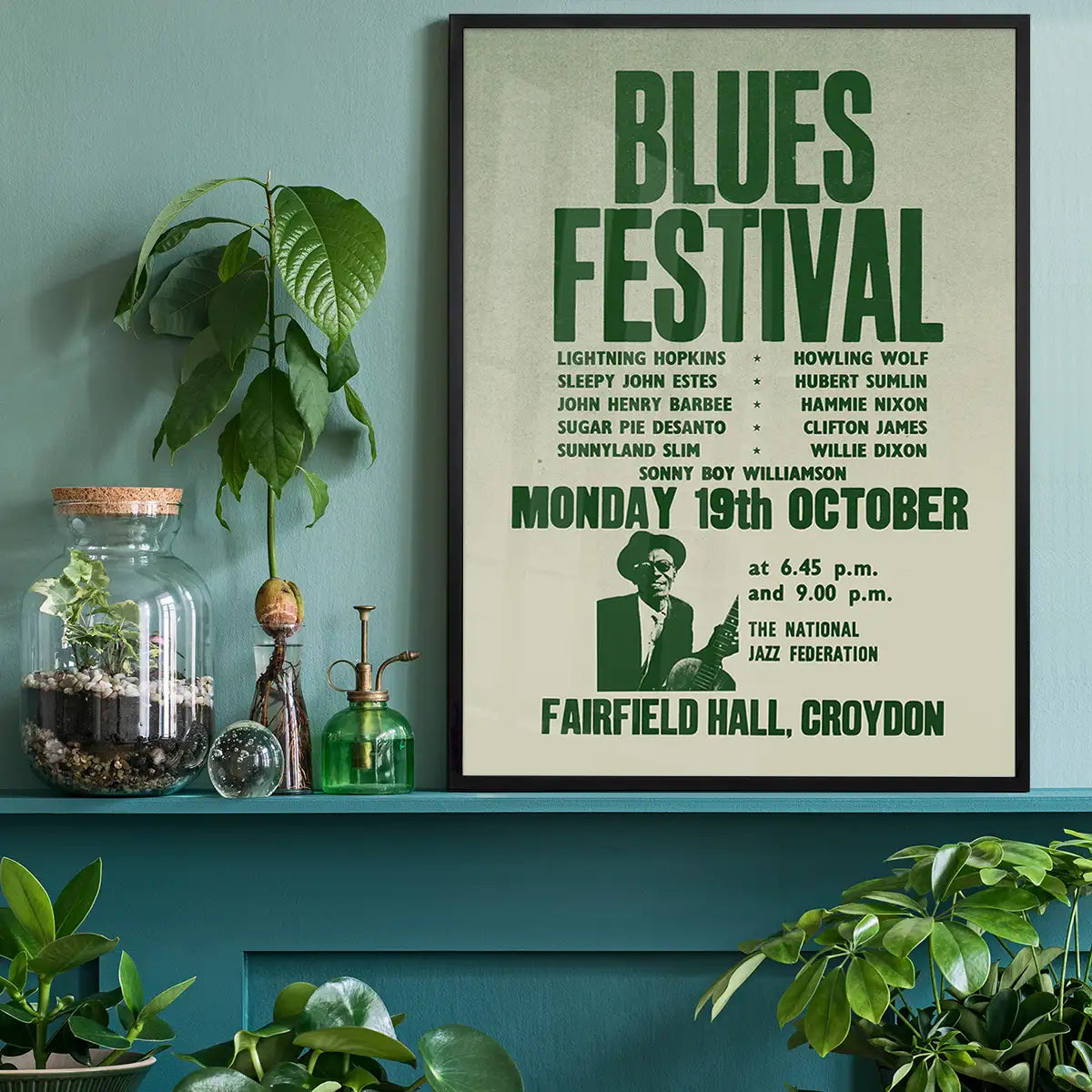 Blues Festival Music Concert Poster Print