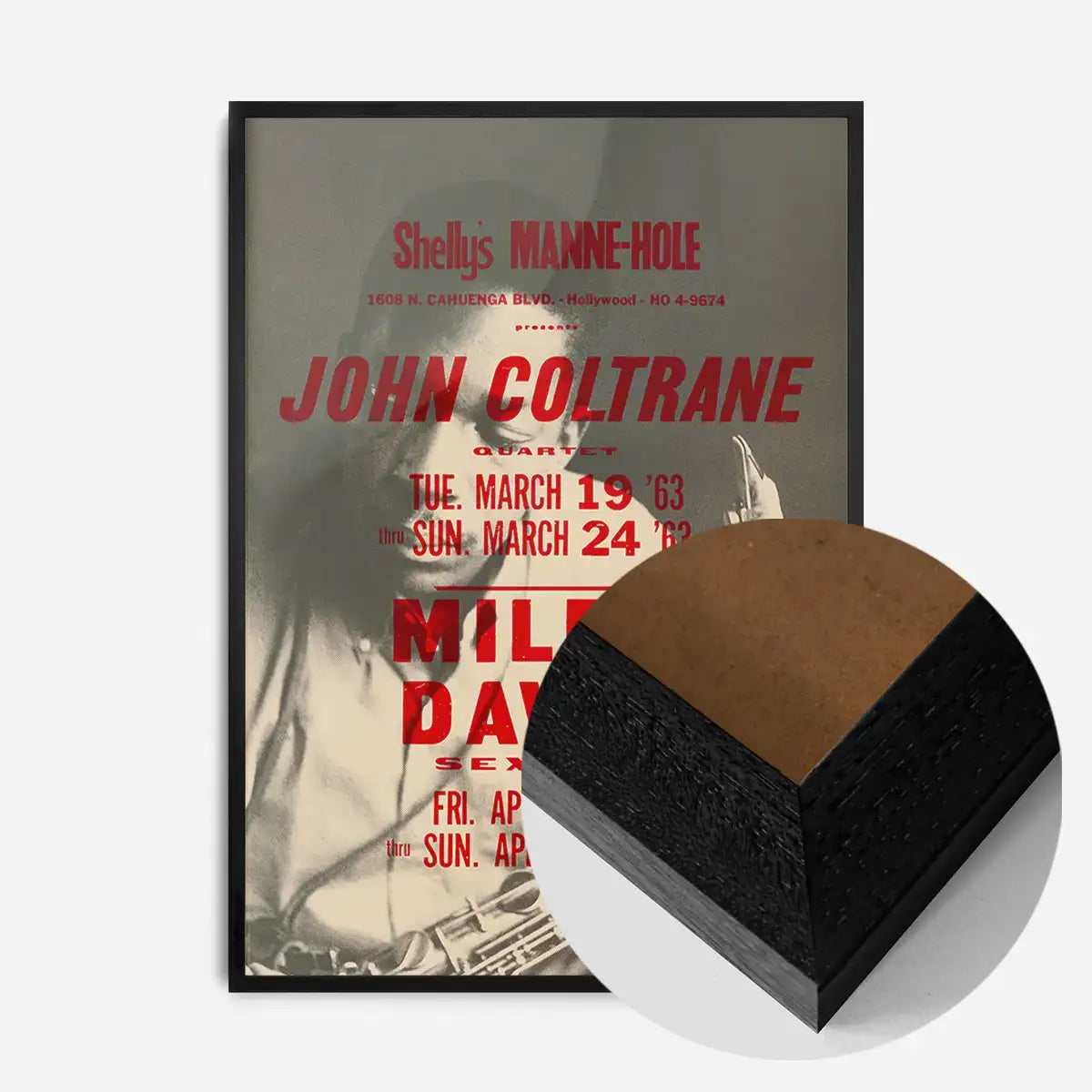 John Coltrane Miles Davis Music Poster Print