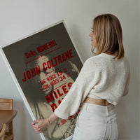John Coltrane Miles Davis Music Poster Print