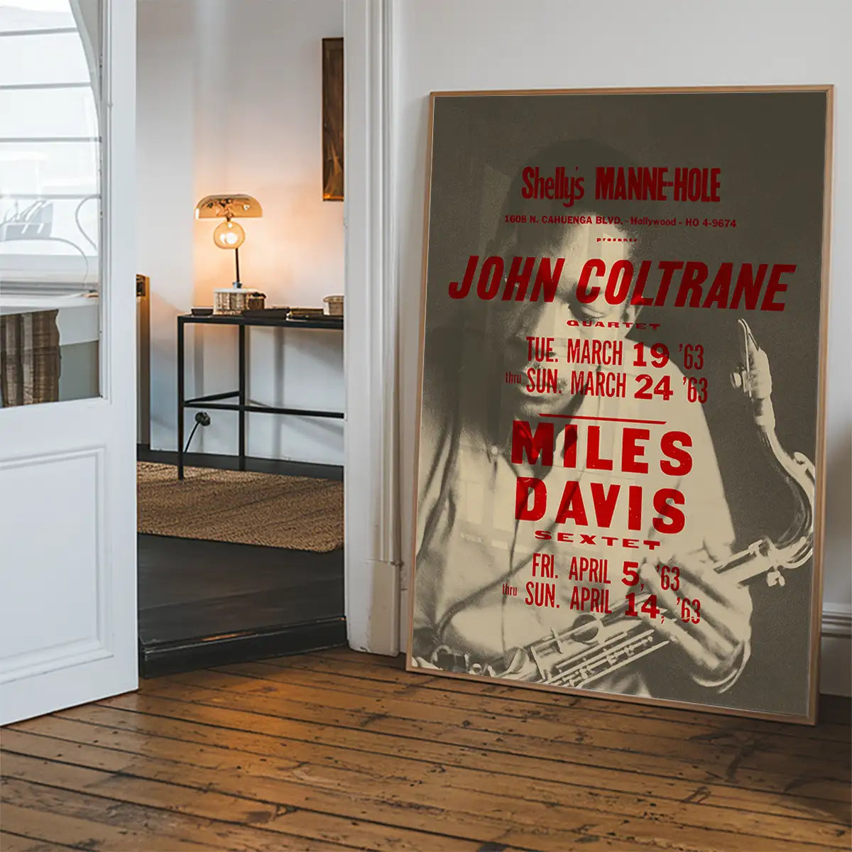 John Coltrane Miles Davis Music Poster Print