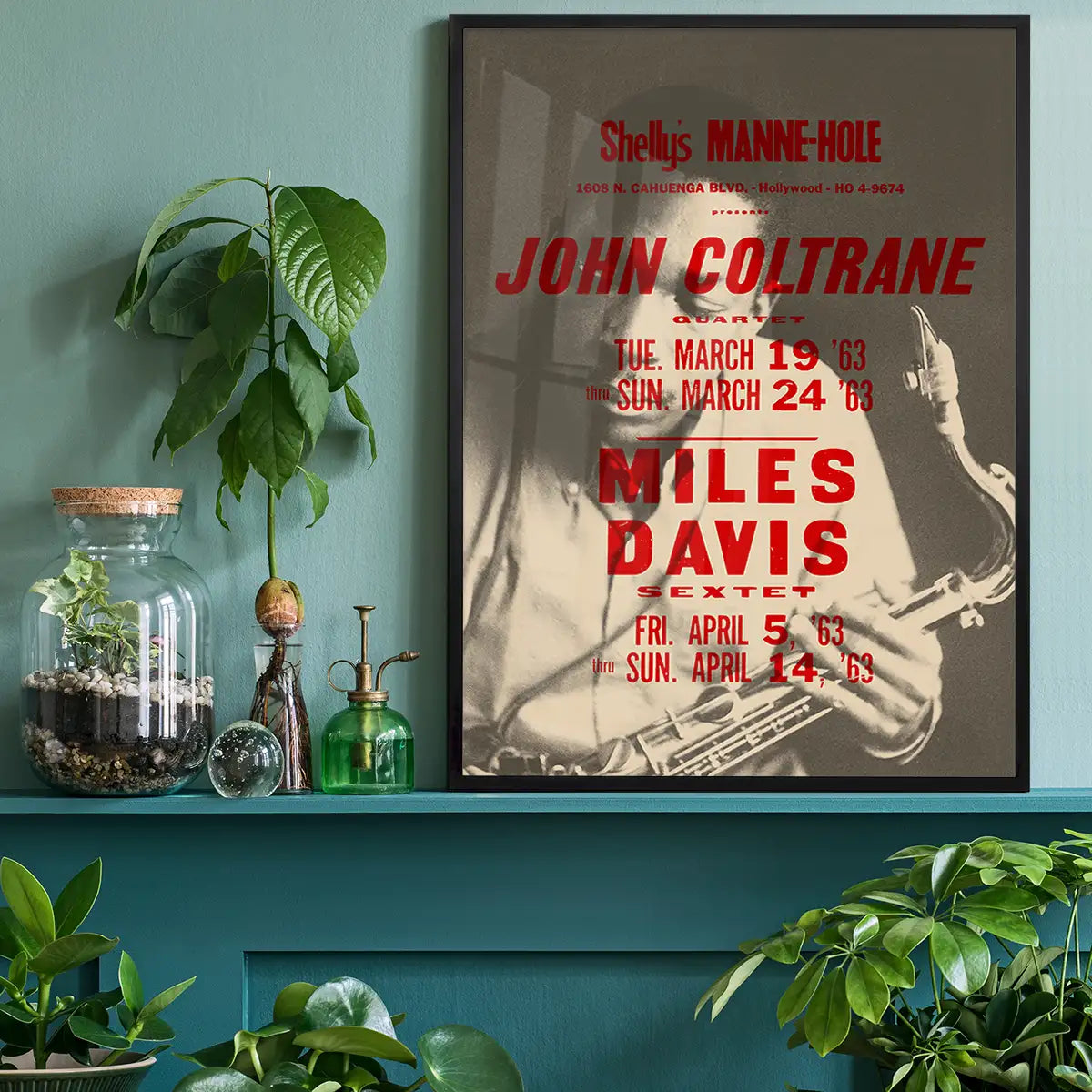 John Coltrane Miles Davis Music Poster Print