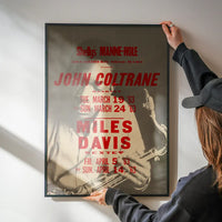 John Coltrane Miles Davis Music Poster Print
