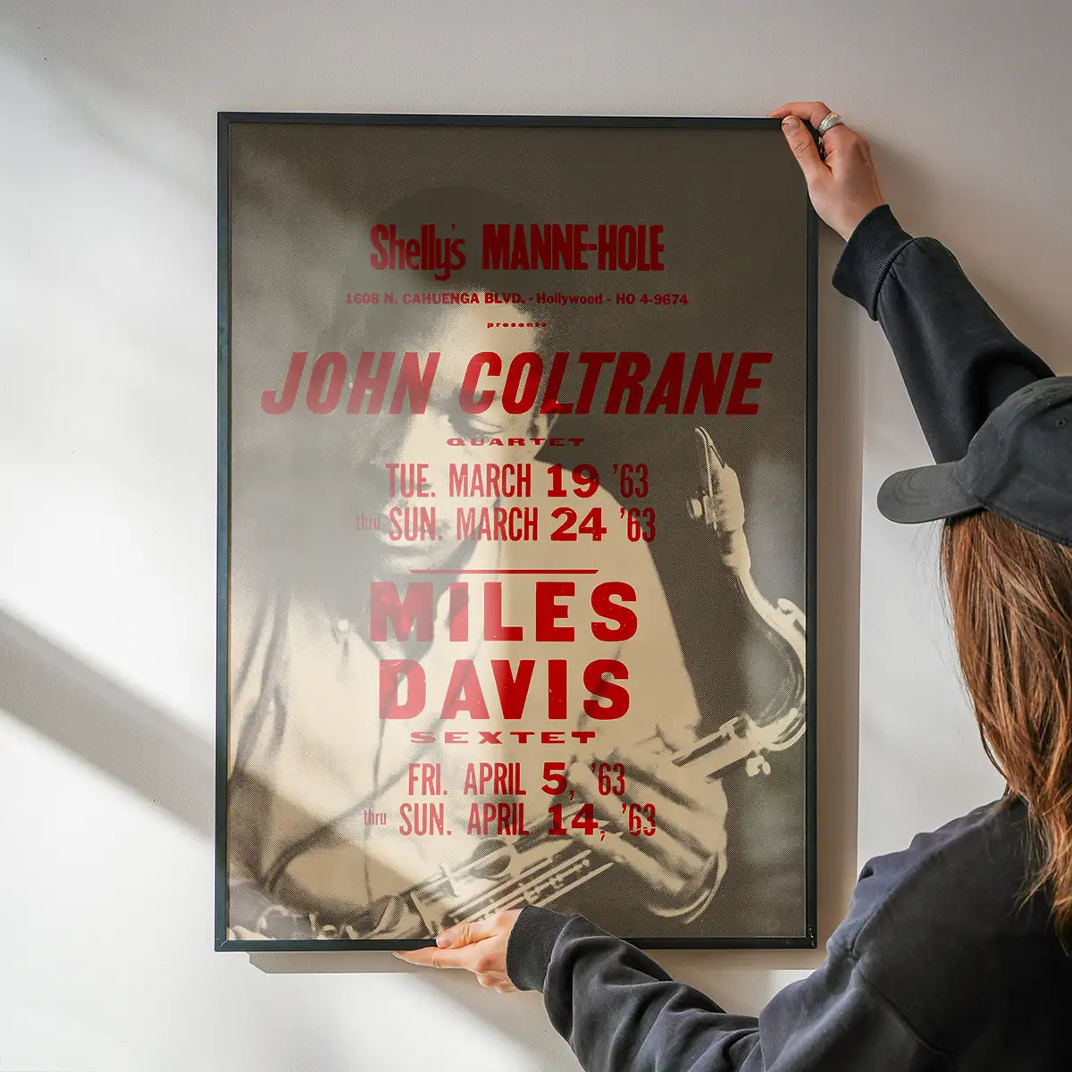 John Coltrane Miles Davis Music Poster Print