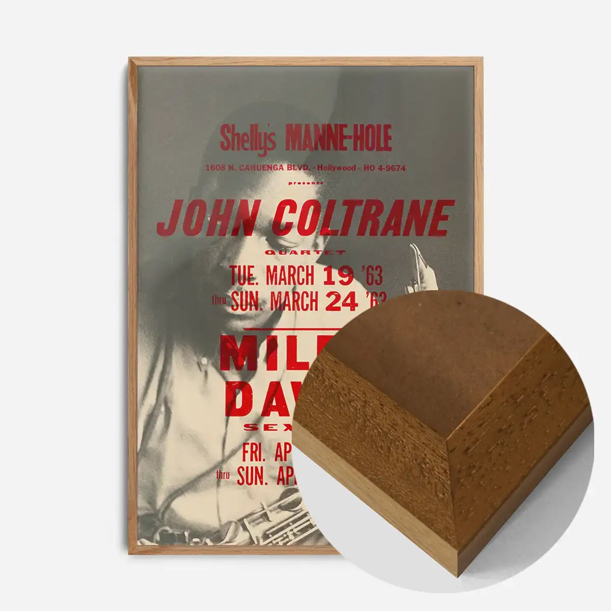 John Coltrane Miles Davis Music Poster Print