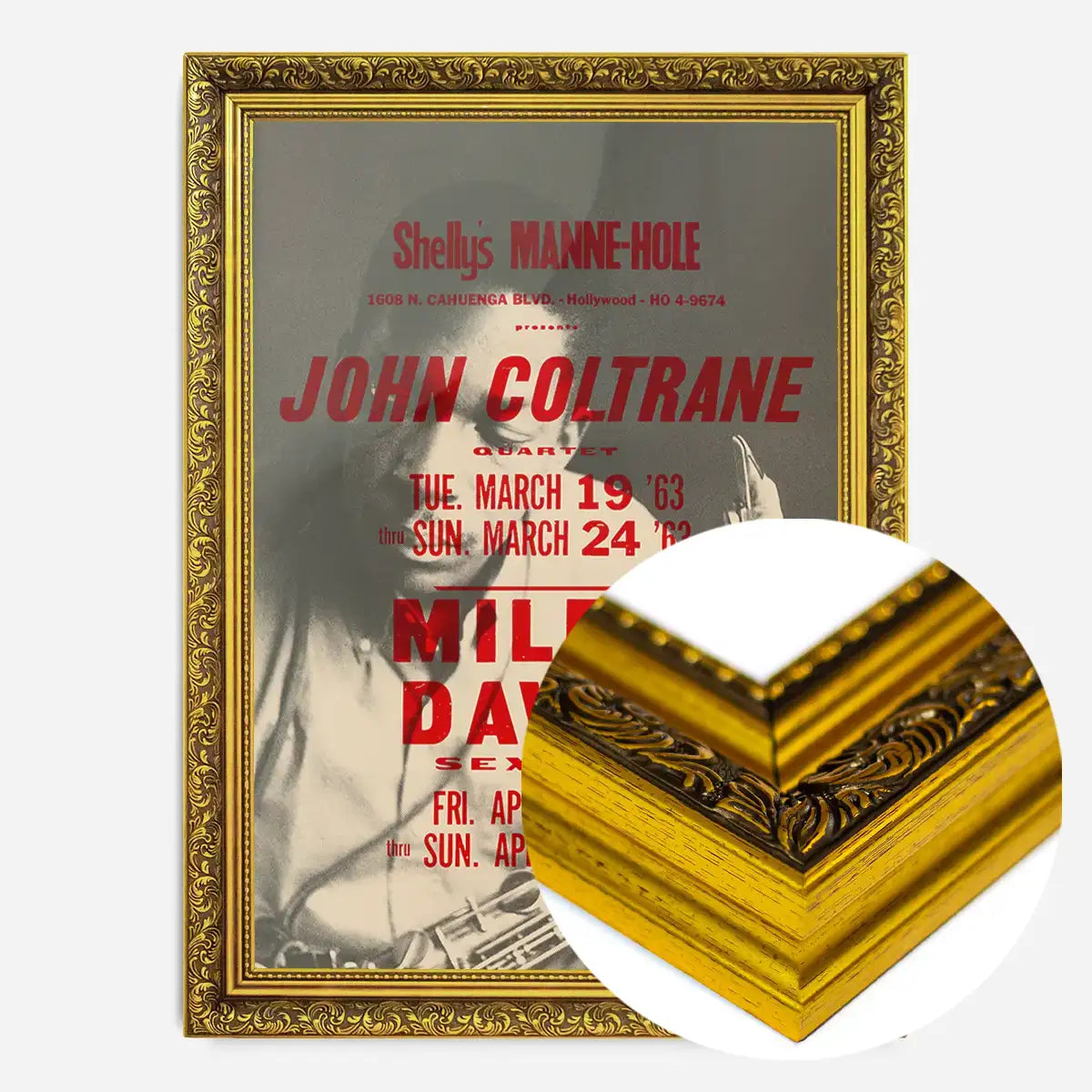 John Coltrane Miles Davis Music Poster Print