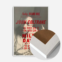 John Coltrane Miles Davis Music Poster Print