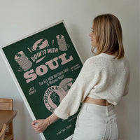 Northern Soul Motown Music Poster Pink Print