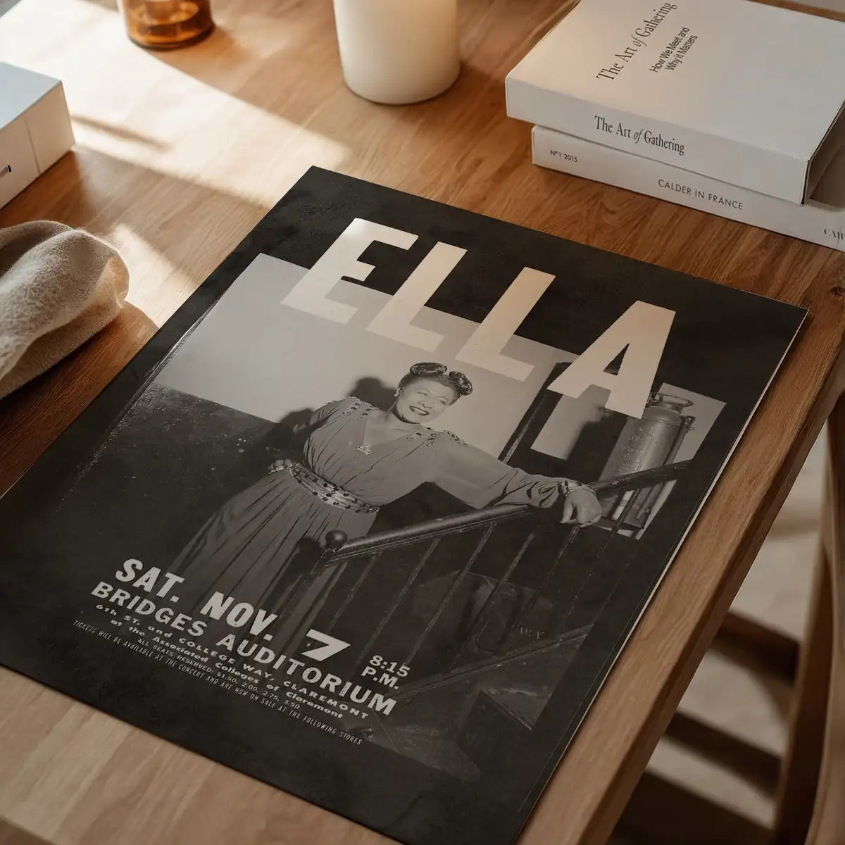 Ella Fitzgerald Music Concert Poster Print