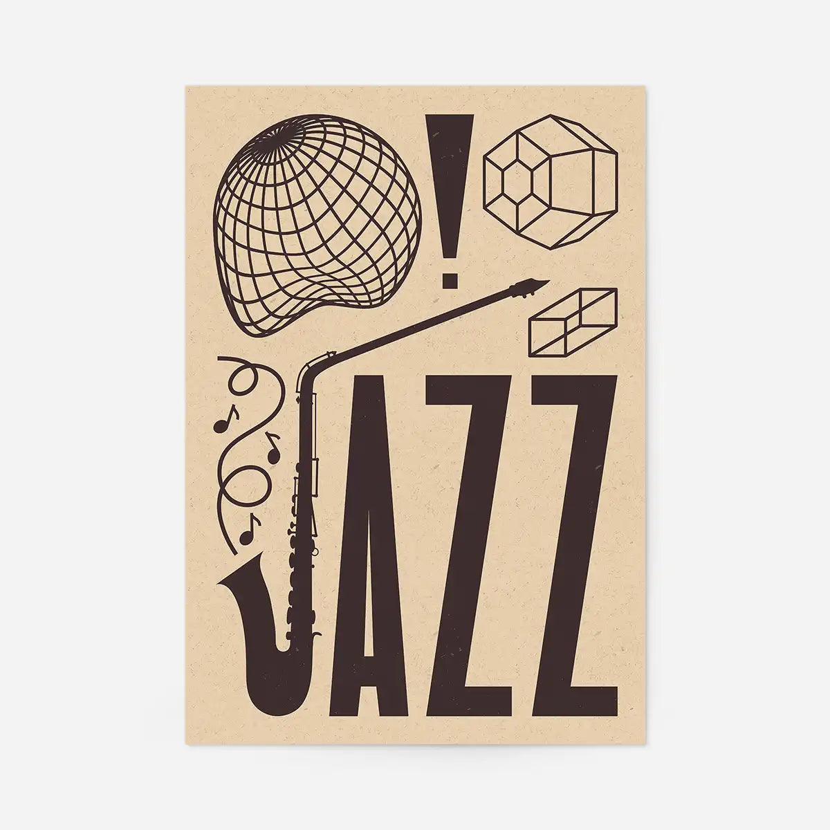 Jazz Abstract Style Type Print