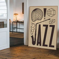 Jazz Abstract Style Type Print
