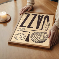 Jazz Abstract Style Type Print