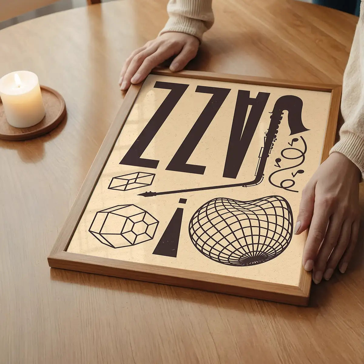 Jazz Abstract Style Type Print