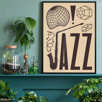 Jazz Abstract Style Type Print