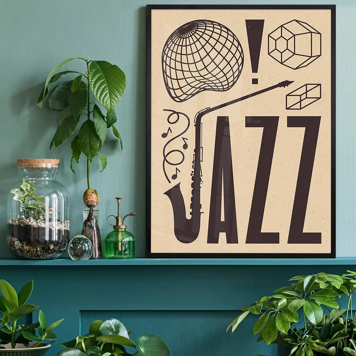 Jazz Abstract Style Type Print