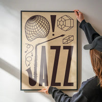 Jazz Abstract Style Type Print