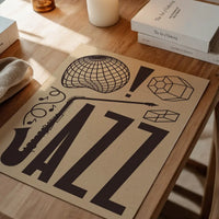 Jazz Abstract Style Type Print