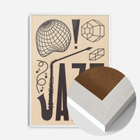 Jazz Abstract Style Type Print