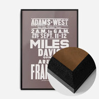 Miles Davis & Aretha Franklin Concert Poster Print