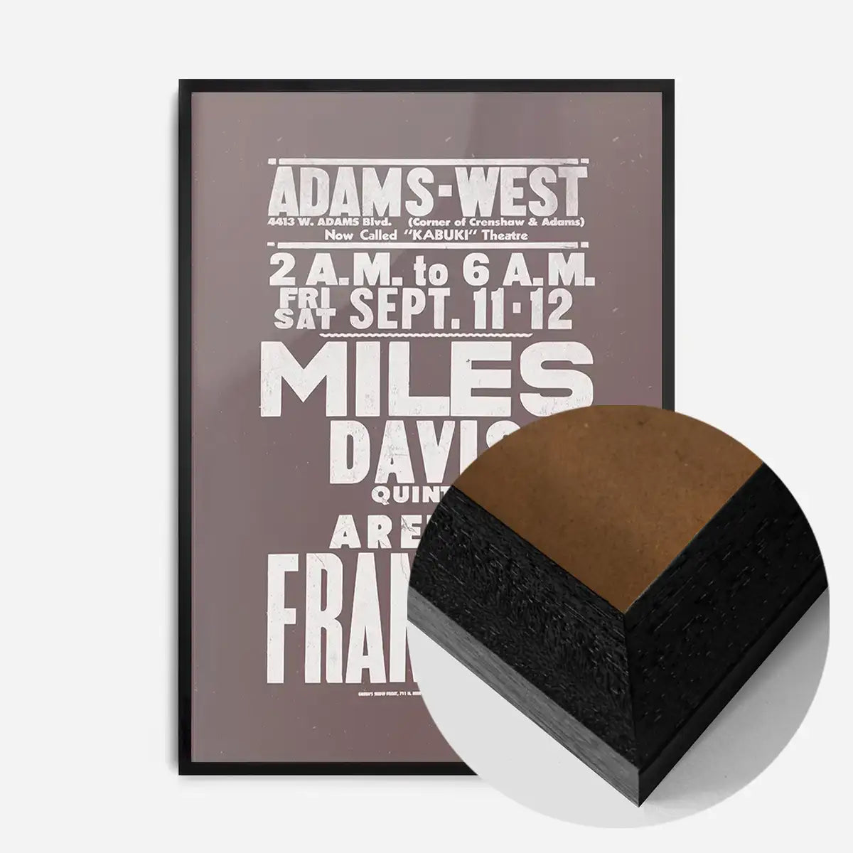 Miles Davis & Aretha Franklin Concert Poster Print