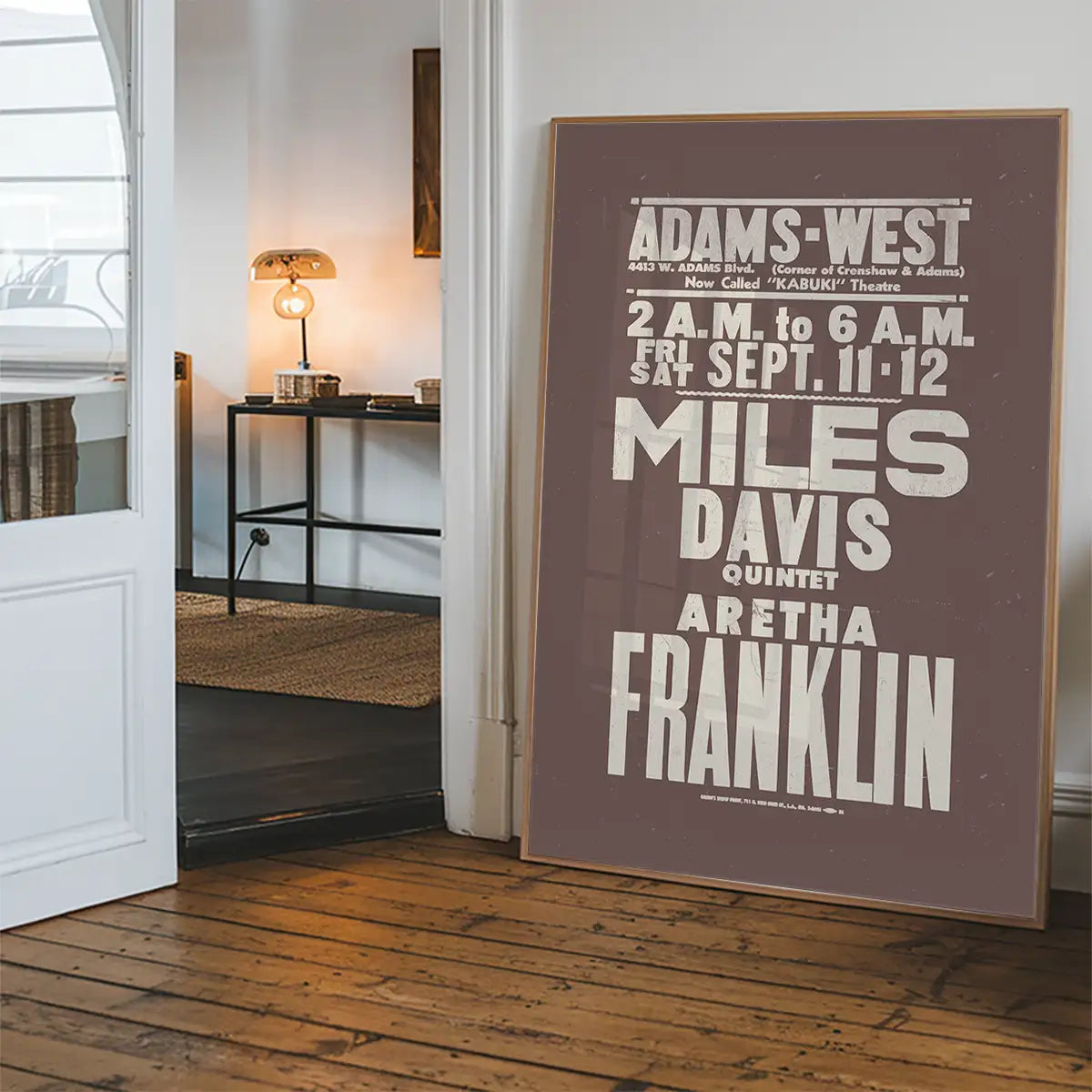 Miles Davis & Aretha Franklin Concert Poster Print