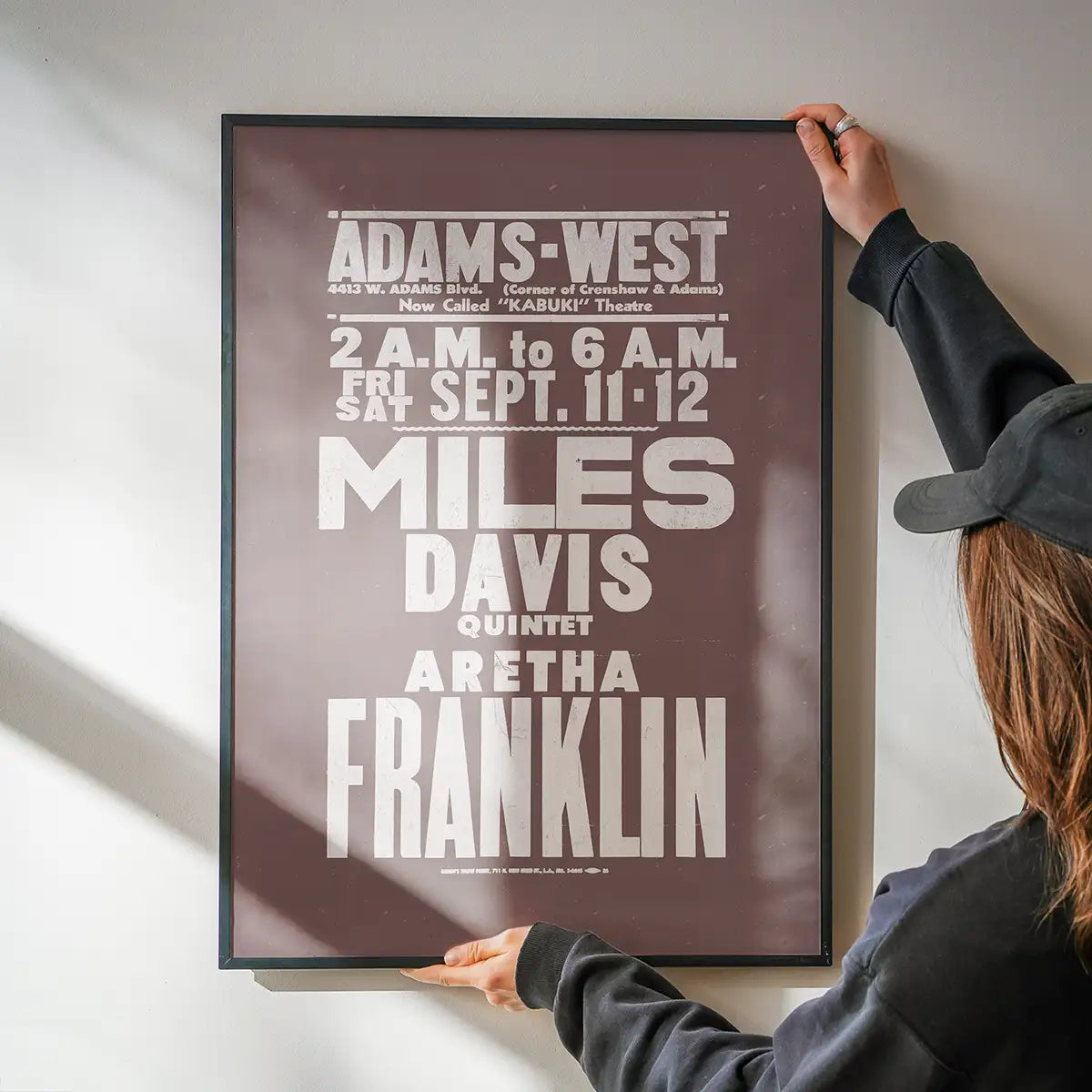 Miles Davis & Aretha Franklin Concert Poster Print