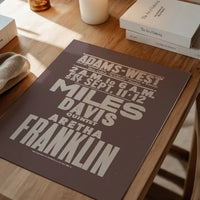 Miles Davis & Aretha Franklin Concert Poster Print
