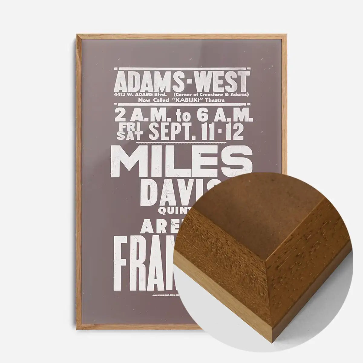 Miles Davis & Aretha Franklin Concert Poster Print