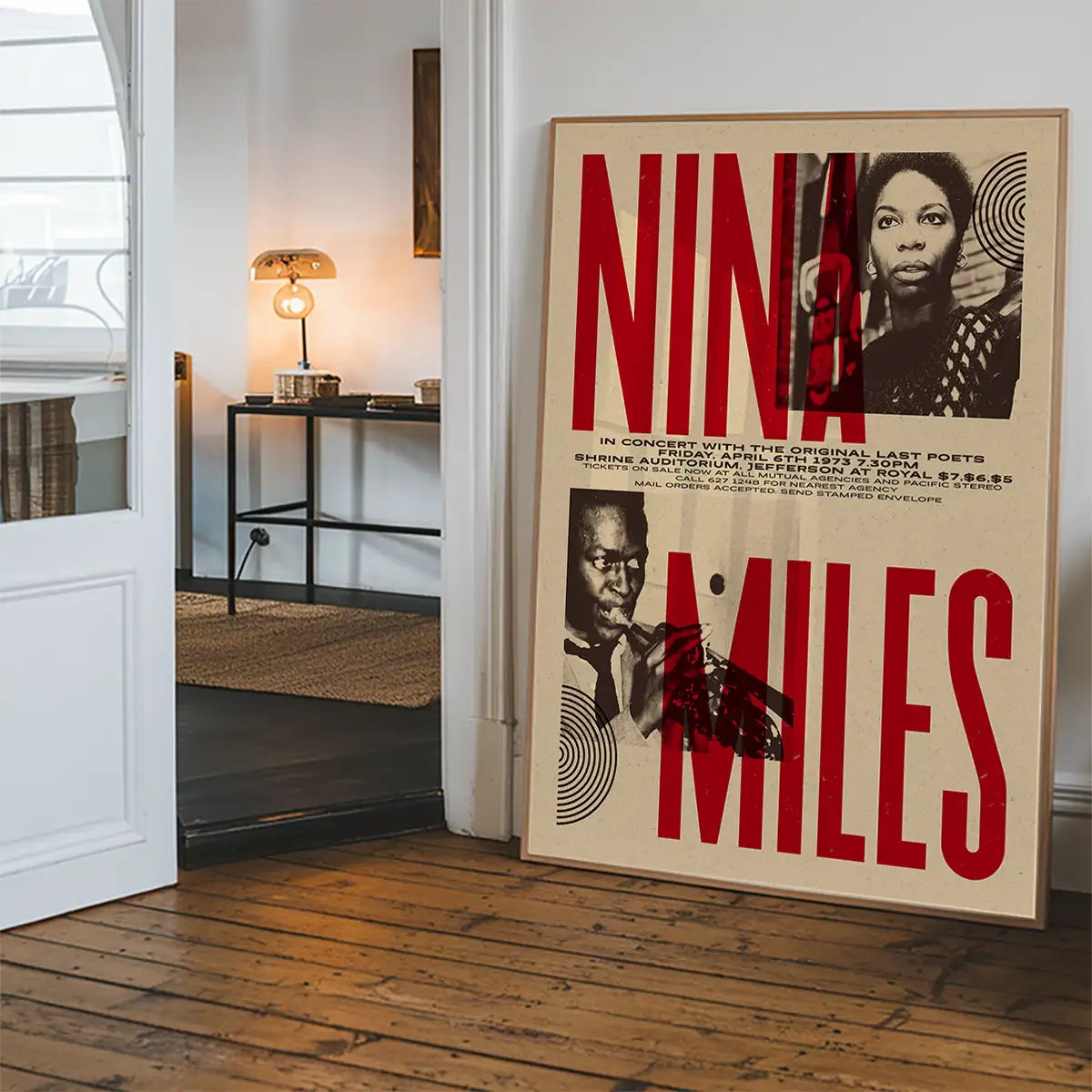 Nina Simone & Miles Davis Concert Print