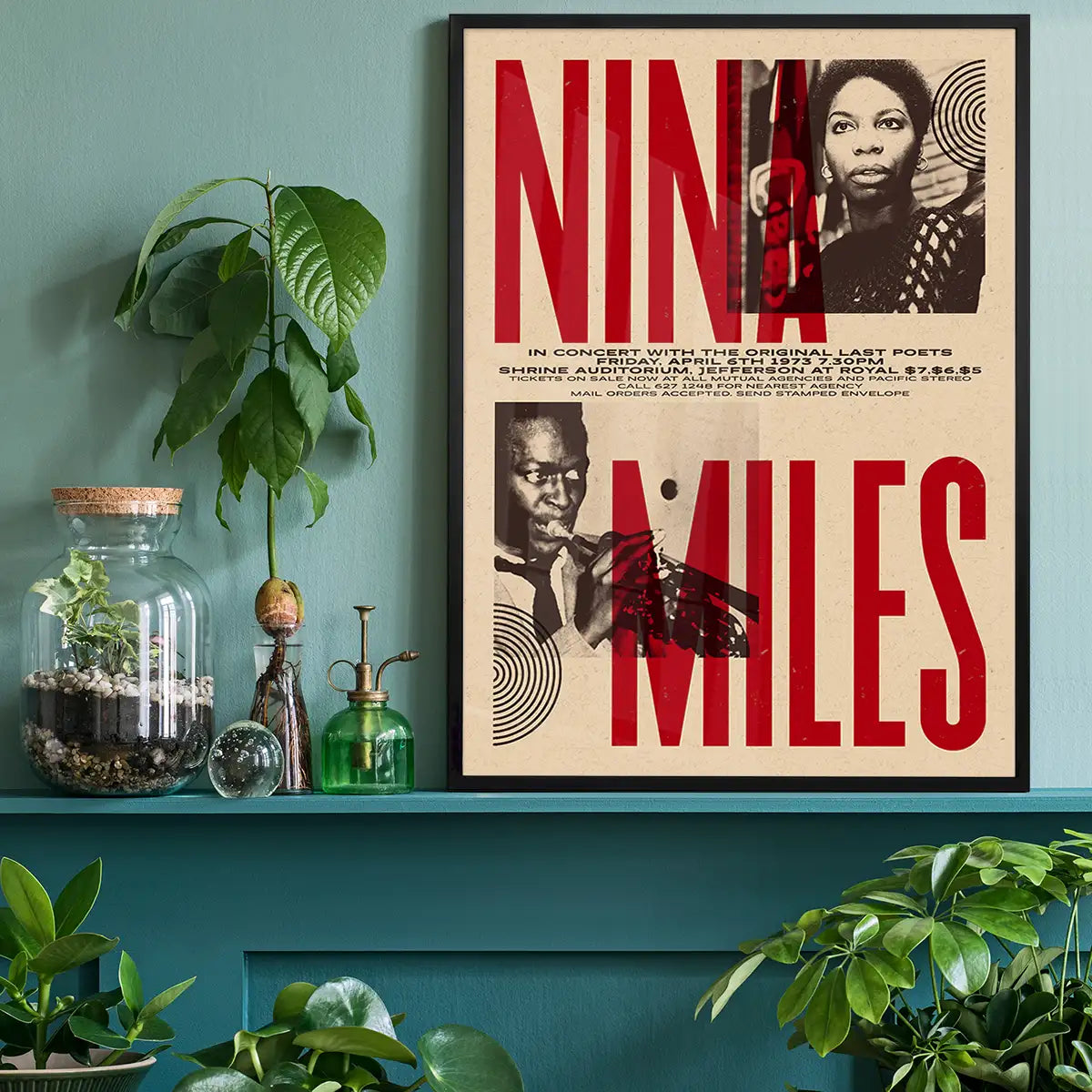 Nina Simone & Miles Davis Concert Print