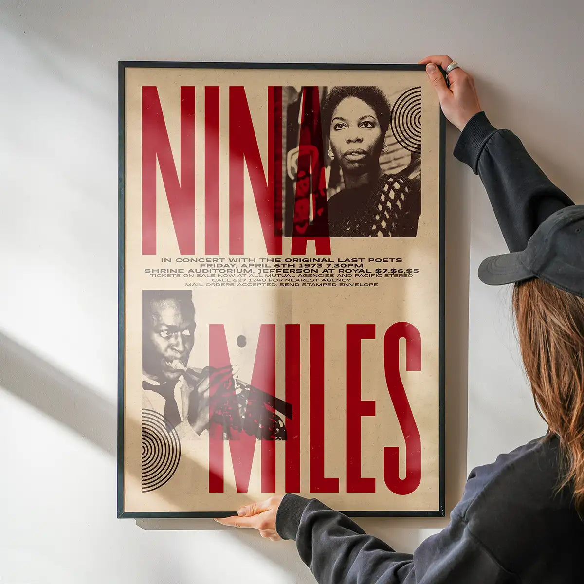 Nina Simone & Miles Davis Concert Print