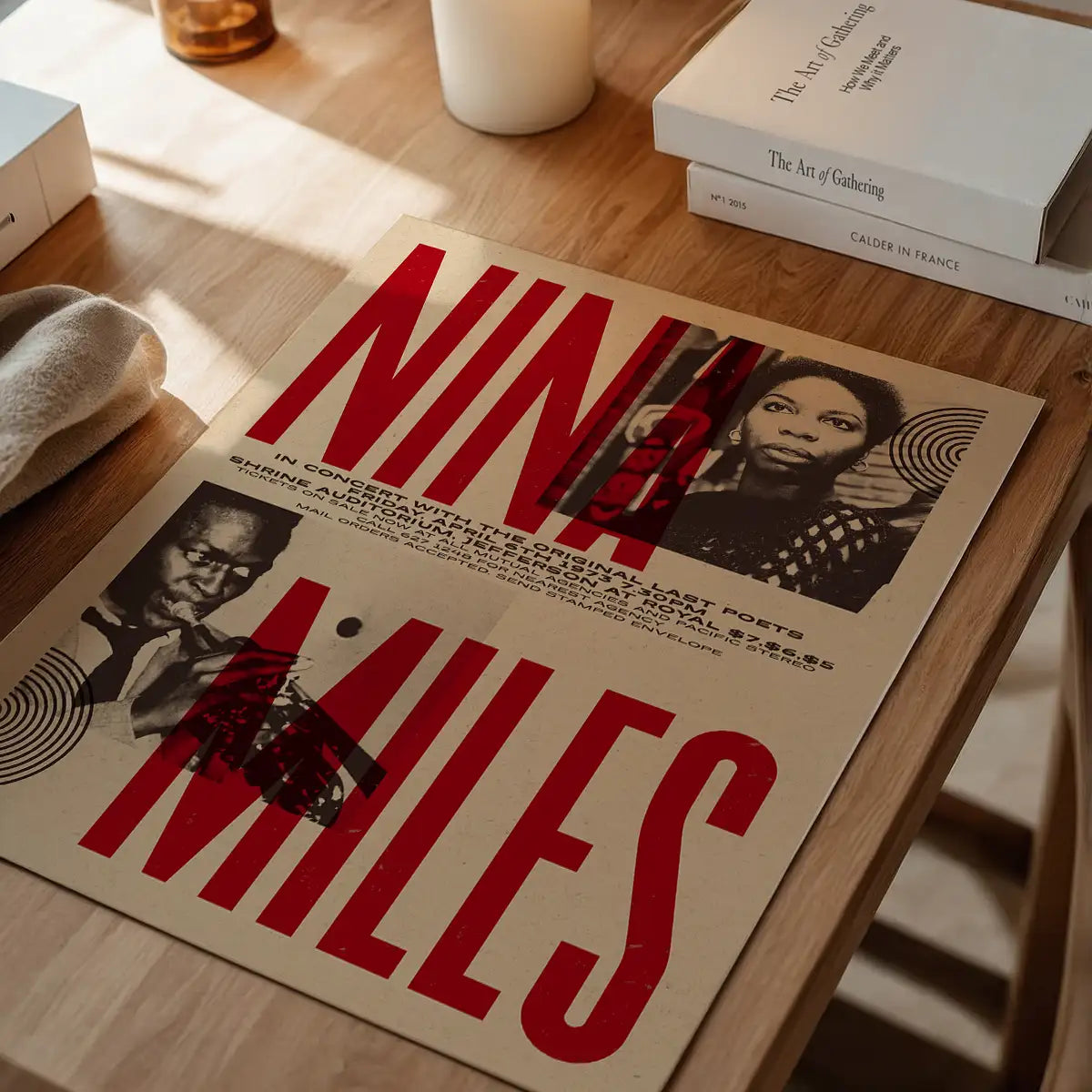 Nina Simone & Miles Davis Concert Print