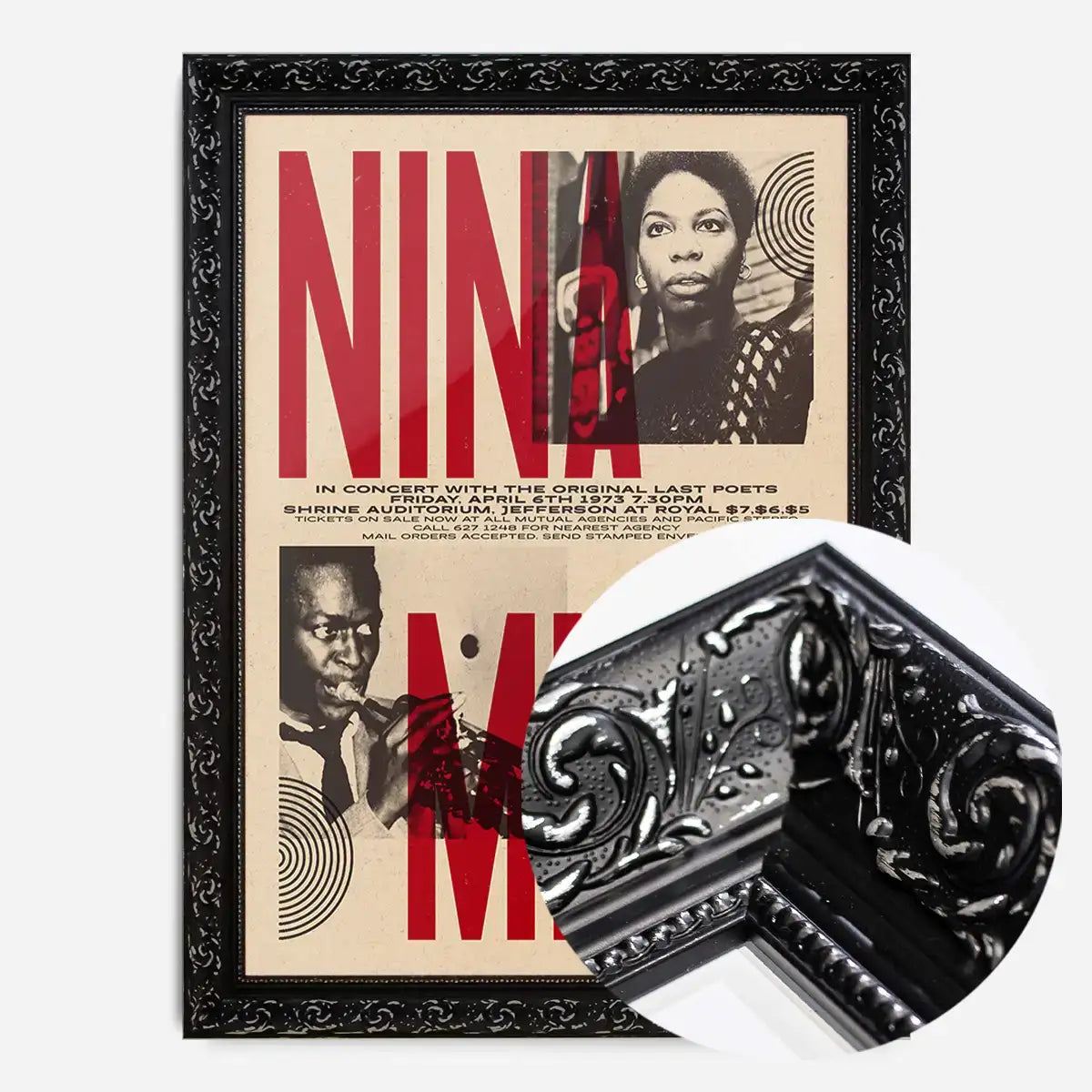 Nina Simone & Miles Davis Concert Print