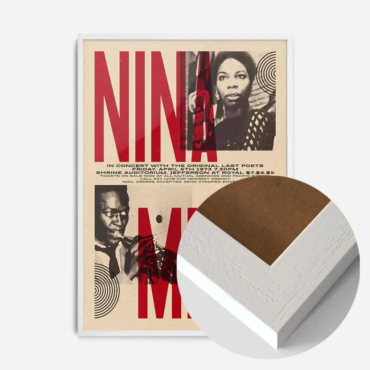 Nina Simone & Miles Davis Concert Print