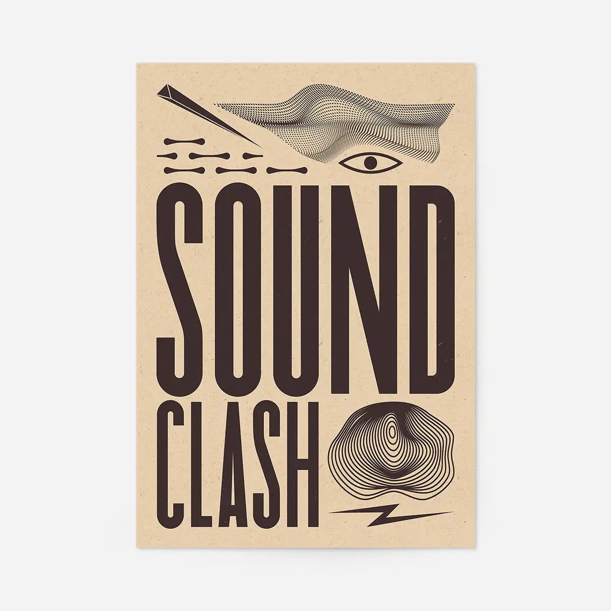 Soundclash Abstract Style Type Print