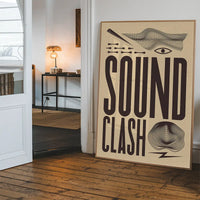 Soundclash Abstract Style Type Print