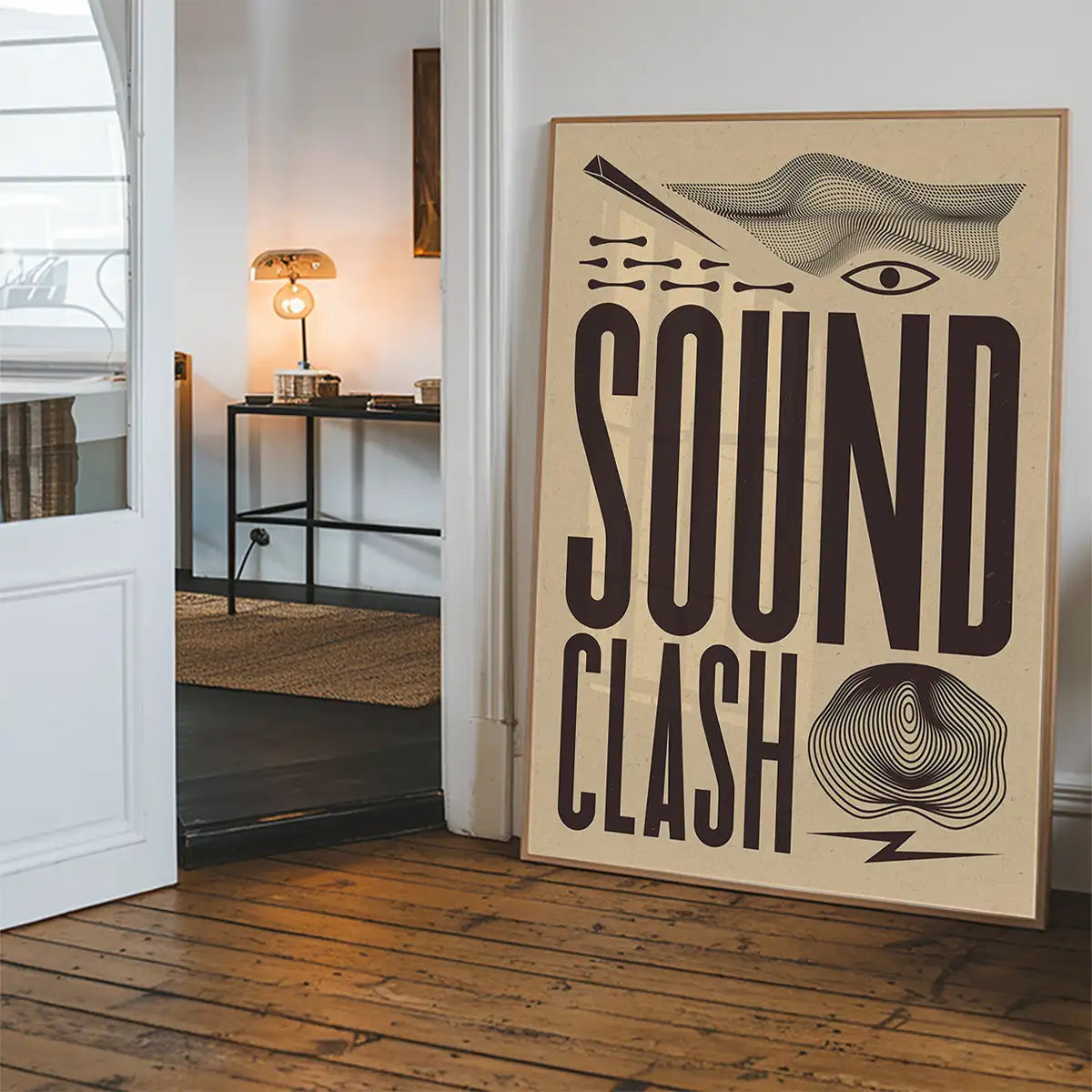 Soundclash Abstract Style Type Print
