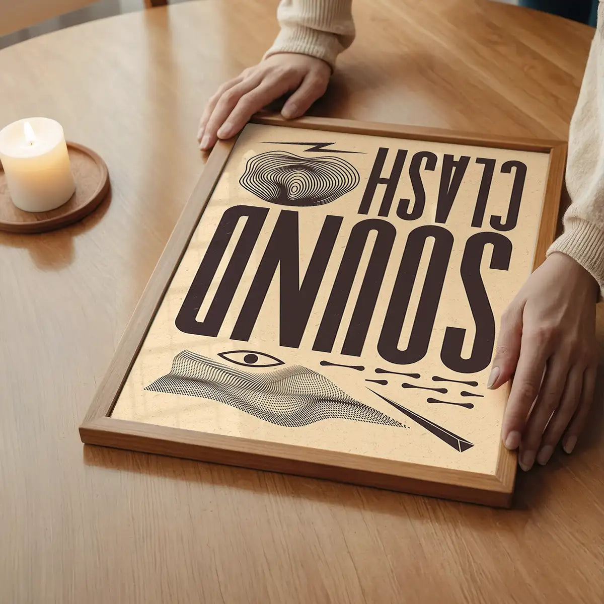 Soundclash Abstract Style Type Print