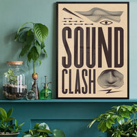 Soundclash Abstract Style Type Print