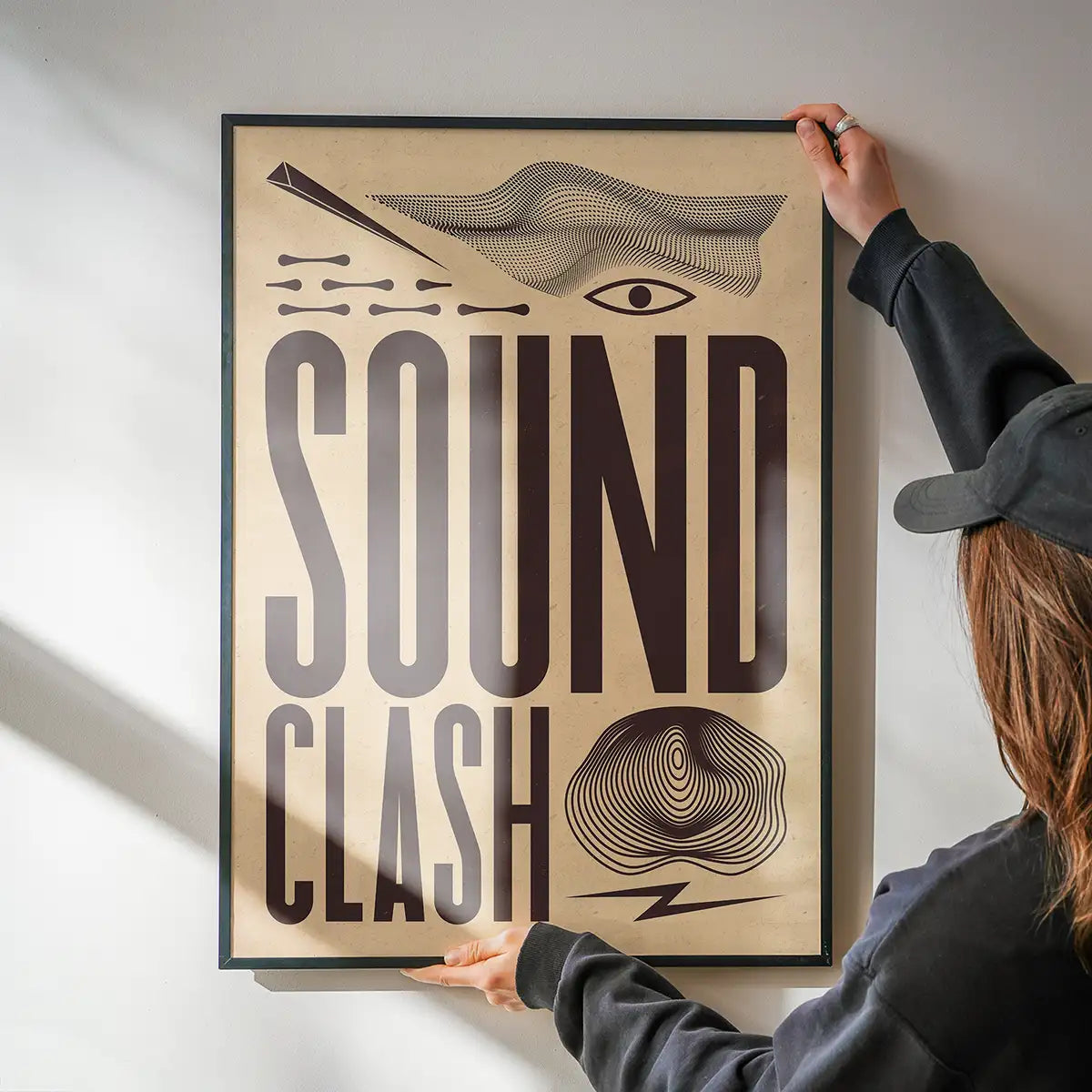 Soundclash Abstract Style Type Print