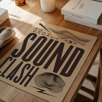 Soundclash Abstract Style Type Print