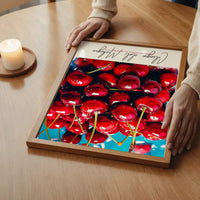 Glossy Cherries Fruit Print