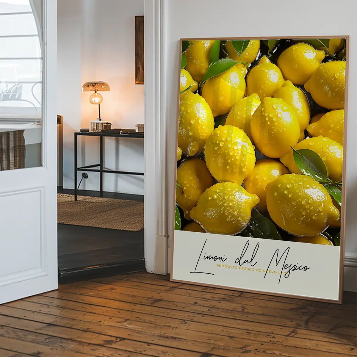 Glossy Lemons Fruit Print