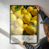 Glossy Lemons Fruit Print
