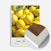Glossy Lemons Fruit Print