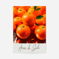 Glossy Oranges Fruit Print