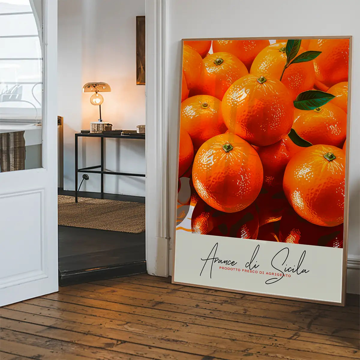 Glossy Oranges Fruit Print
